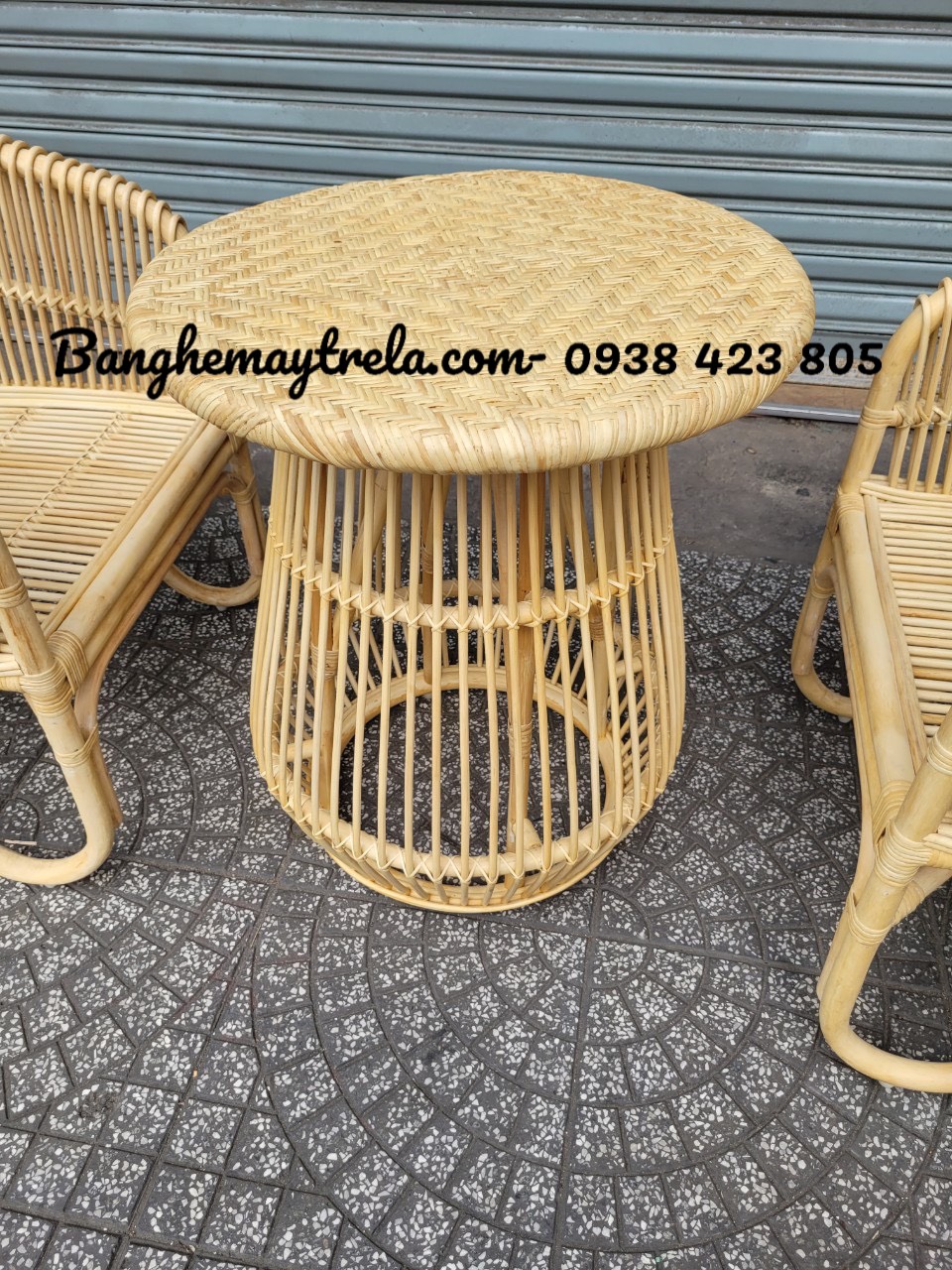 Bàn mây tự nhiên decor